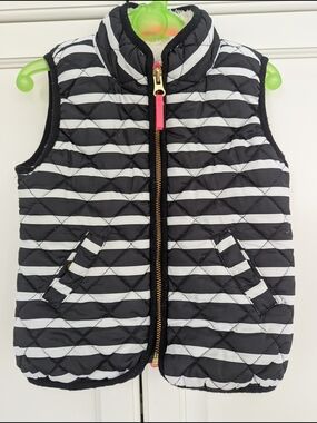 5/$35 Joe Fresh Toddler Striped Quilted Vest – Size 2T